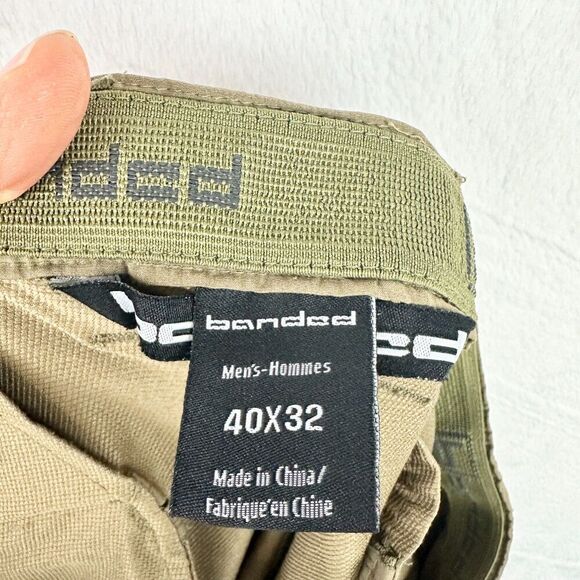 Banded Stretchable Swag Pants Pants Size 40x32 Lightweight Gusset Crotch Hunting - Picture 7 of 8